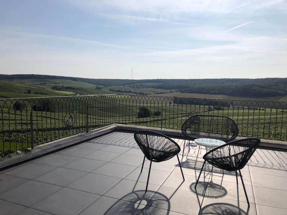 Floressens En Champagne Terrasse Privative Sur Le Vignoble Villa Fleury-la-Riviere Luaran gambar