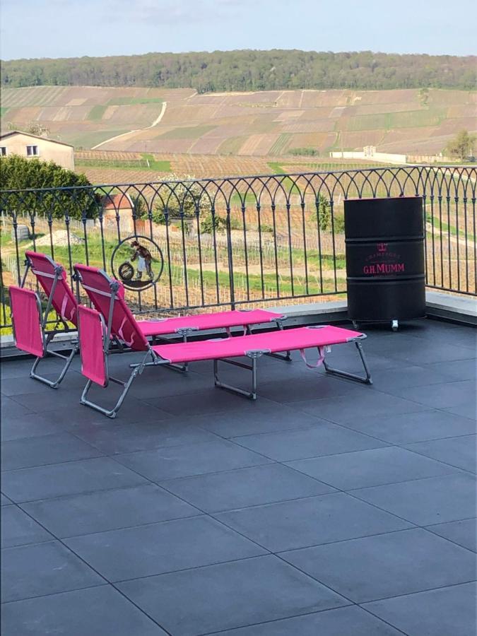 Floressens En Champagne Terrasse Privative Sur Le Vignoble Villa Fleury-la-Riviere Luaran gambar