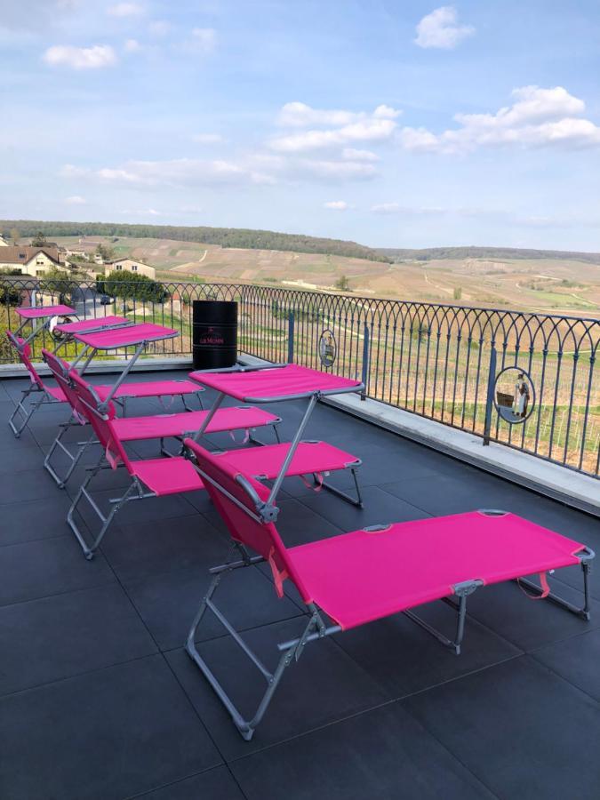 Floressens En Champagne Terrasse Privative Sur Le Vignoble Villa Fleury-la-Riviere Luaran gambar